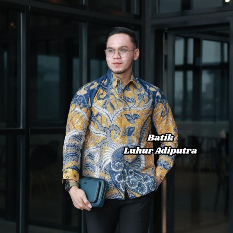 Anugara bikun kemeja batik pria furing katun premium Luhur Adiputra