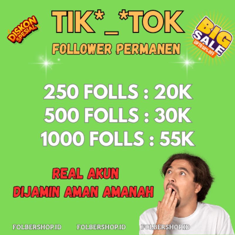 Followers Tik Tok Permanen Bergaransi