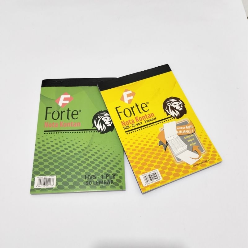

Nota Kontan Kecil NCR 2 Ply Dan 1 Ply Forte A6
