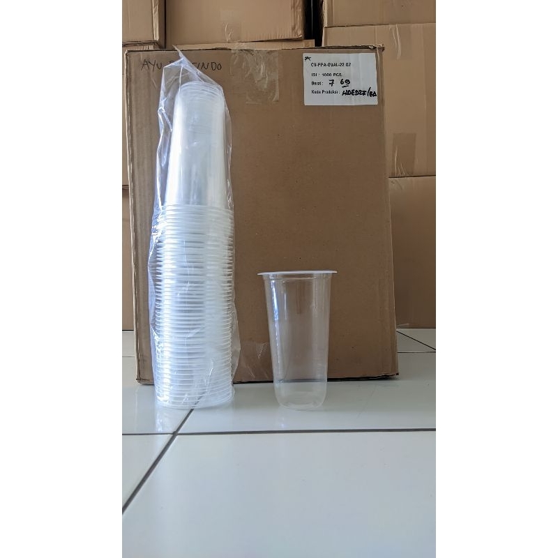 CUP 22 OZ OVAL 1 DUS ISI 1000 PCS