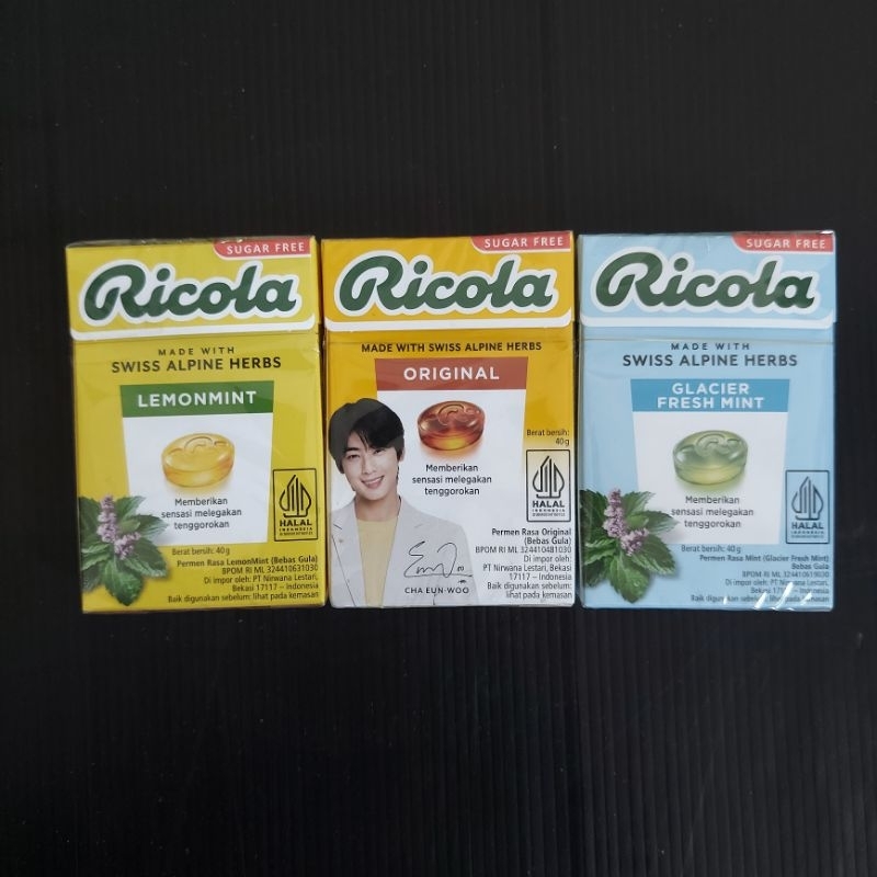 

Ricola permen melegakan tenggorokan sugar free 40gr