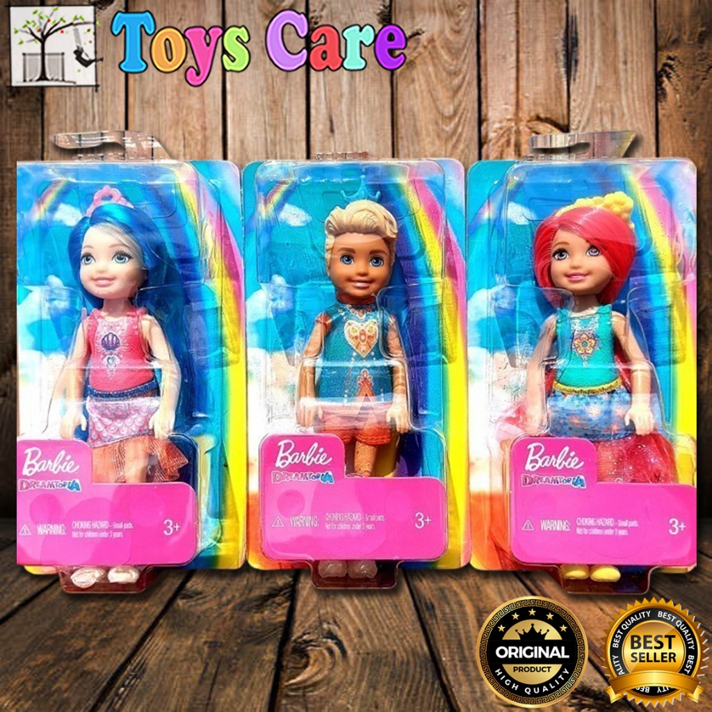 Boneka Barbie Chelsea Dreamtopia Mini Dolls Original Mattel