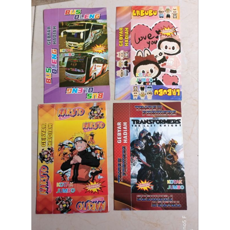 

100 lembar kotak kado JUMBO kosong 13x10,2,5