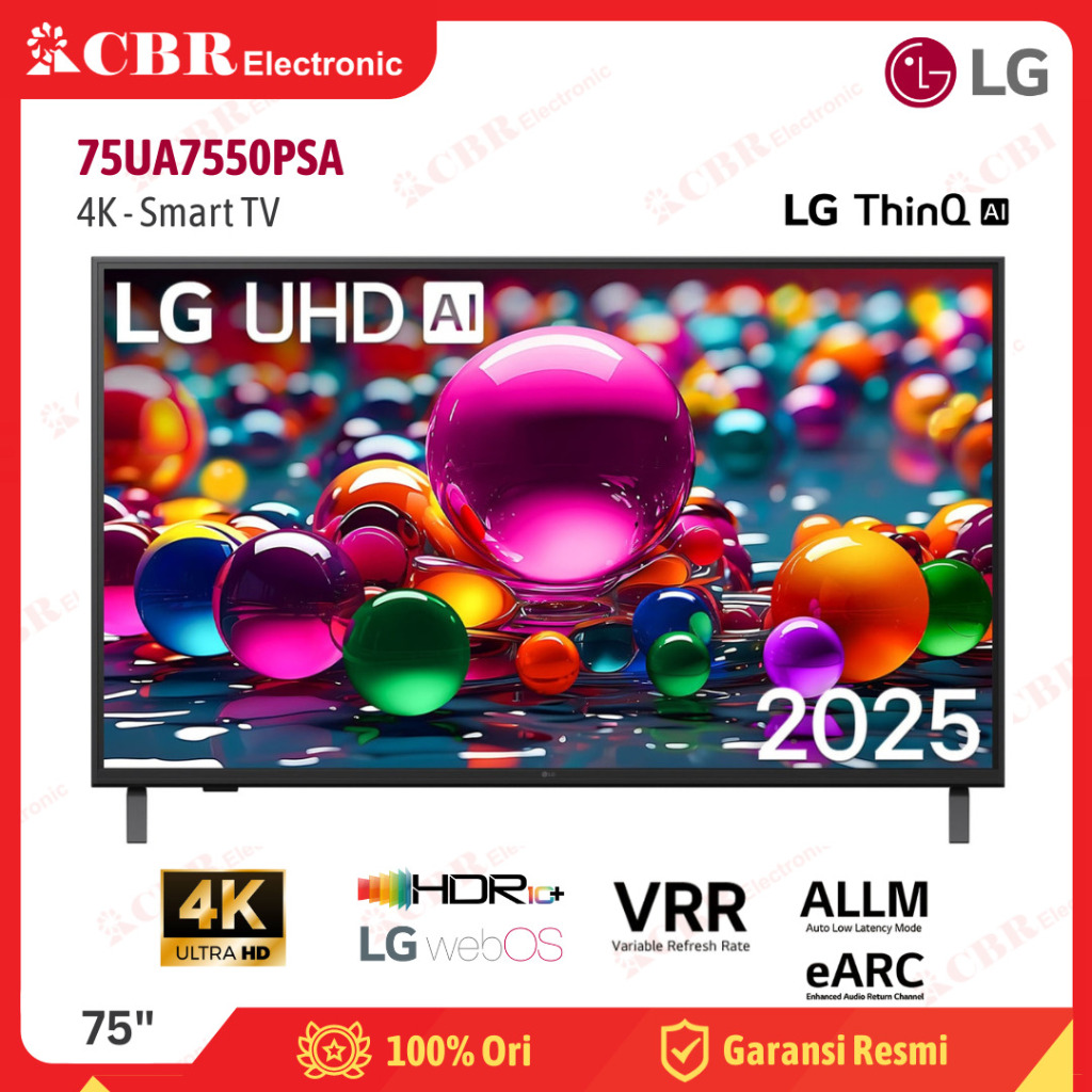 TV LG 75 Inch LED 75UA7550PSA (4K-Smart TV)