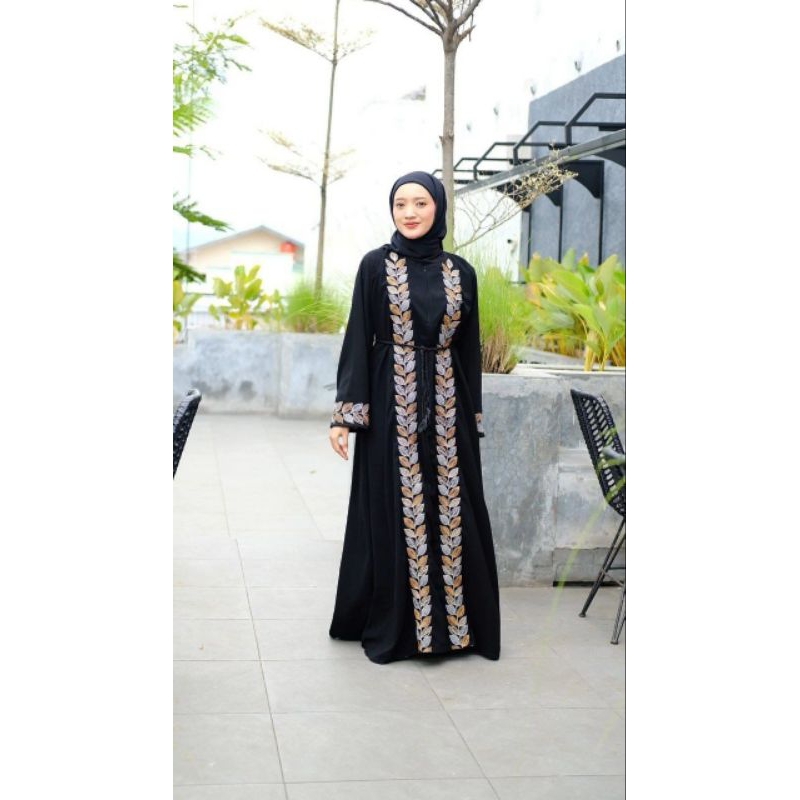 Gamis Cansu Jubah Hitam Arab Turki Turky Maroko Mesir Saudi Madinah Dubai India Murah Umroh Haji Mew