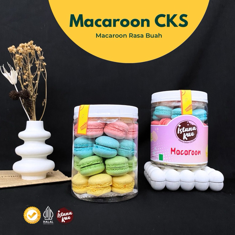 

Kue Kering Istana MACAROON BUAH Eco Cookies Stoples Tabung Ulir