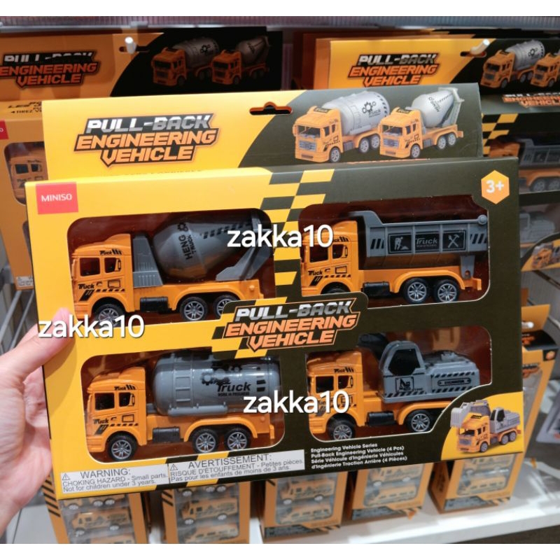 Miniso Mainan Anak Engineering Vehicle Series | Mainan Kendaraan Mini