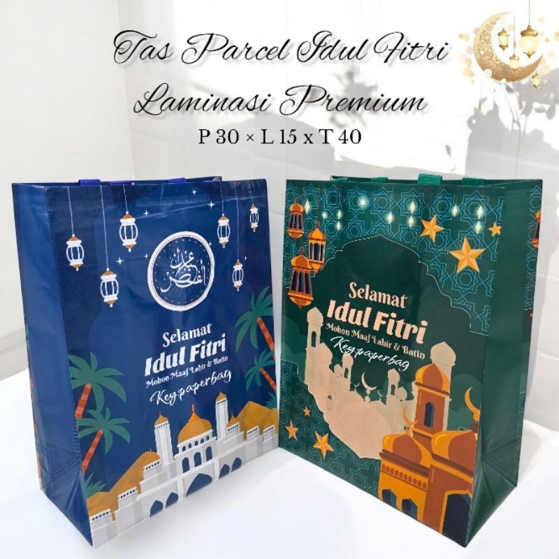 

ISI 12 (1 LUSIN) Tas Parcel Vinyl Idul Fitri Uk 30x40 Premium