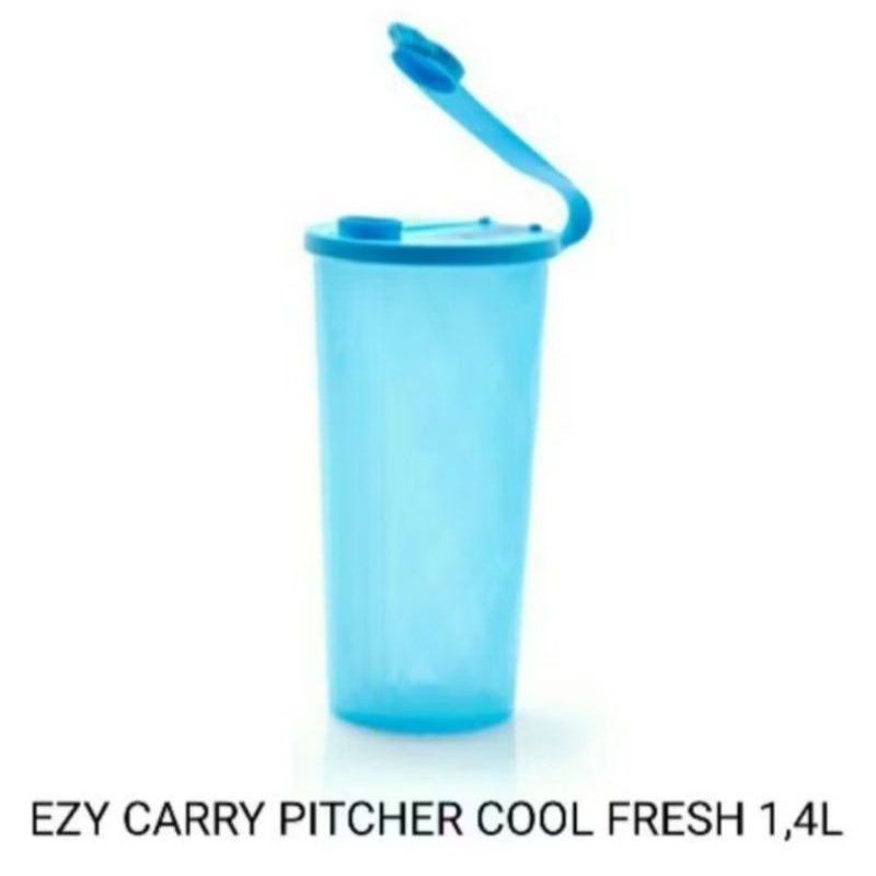 Tupperware Ezy Carry  Pitcher with Seal 1.4L  Cool N fresh  teko air plastik cantik bening seperti c