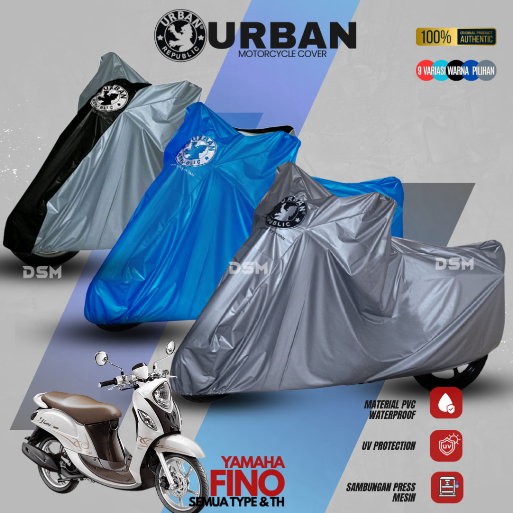 Urban Cover Motor Yamaha Fino 100% Waterproof / Aksesoris Motor Fino / Cover Motor Premium  / DSM