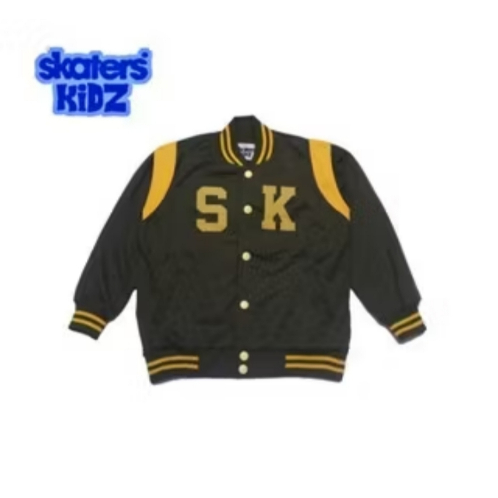 Jaket Varsity Kids Skaters 001 Olive