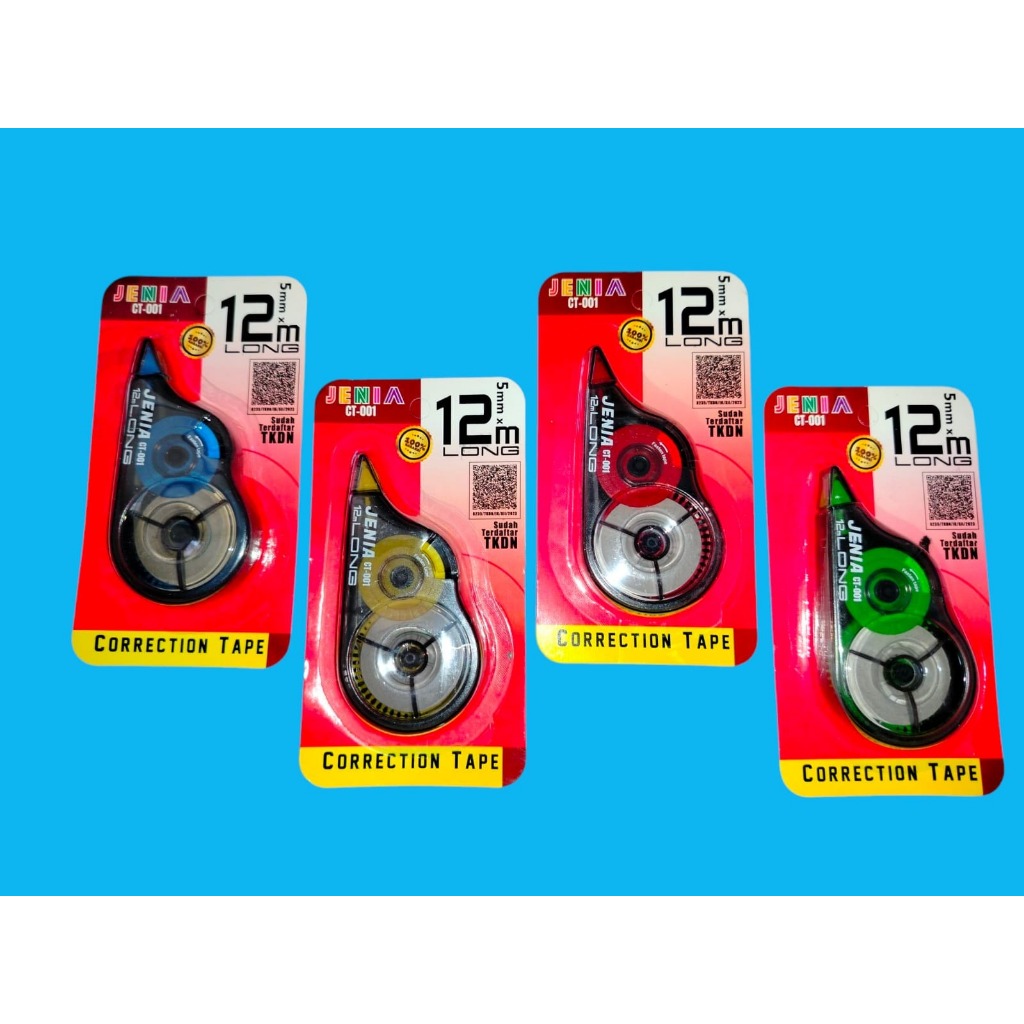 

CORRECTION TAPE/ TIPE X ROLL / TIPE X KERTAS 12 METER 1 PSC JENIA | MURAH - SIAP KIRIM