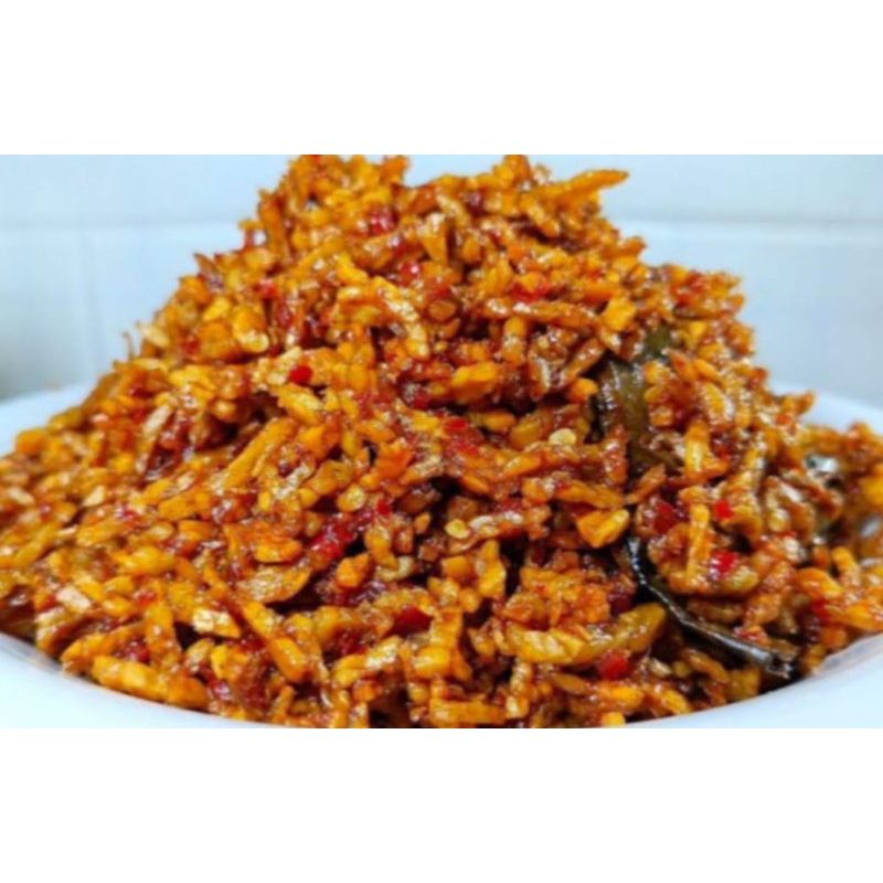 

kering tempe biasa enak pedas manis tanpa pengawet 150g