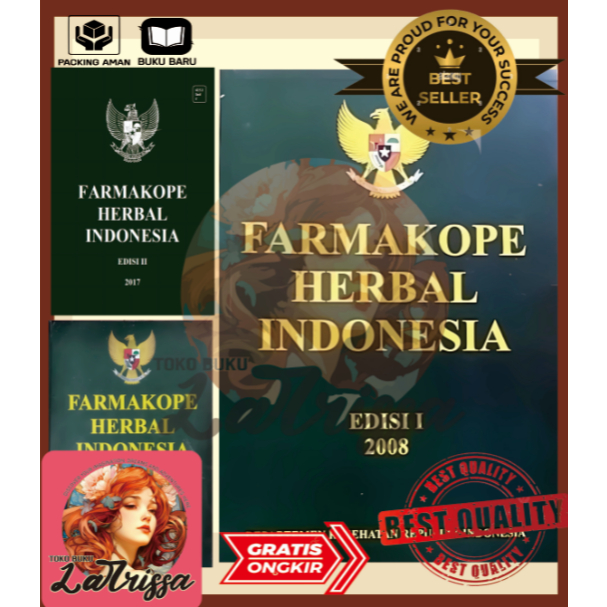 TERBAIK PAKET 3 FARMAKOPE SUPLEMEN, FARMAKOPE HERBAL EDISI 1, FARMAKOPE HERBAL EDISI 2