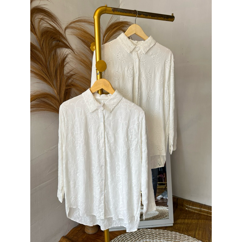 Atasan kemeja Katun Bolong