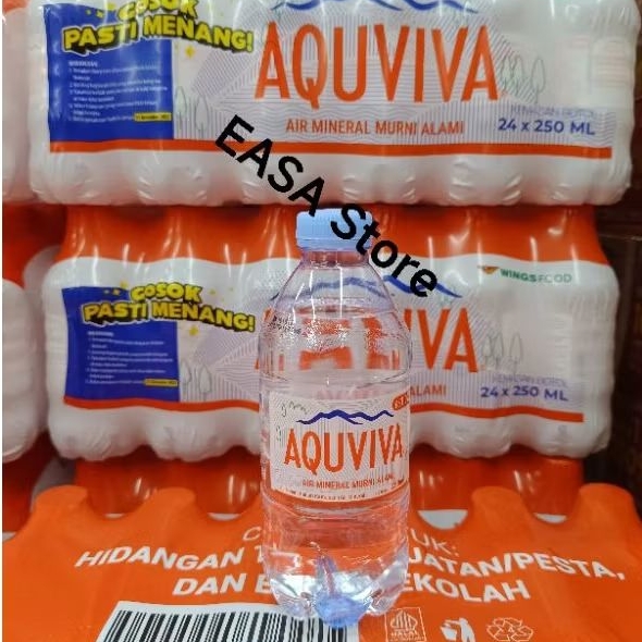 

AQUVIVA 250 ml Botol Air Minum Cleo 220 ml Botol Dus isi 24 Aqua Le mineral Vit Nestle Water