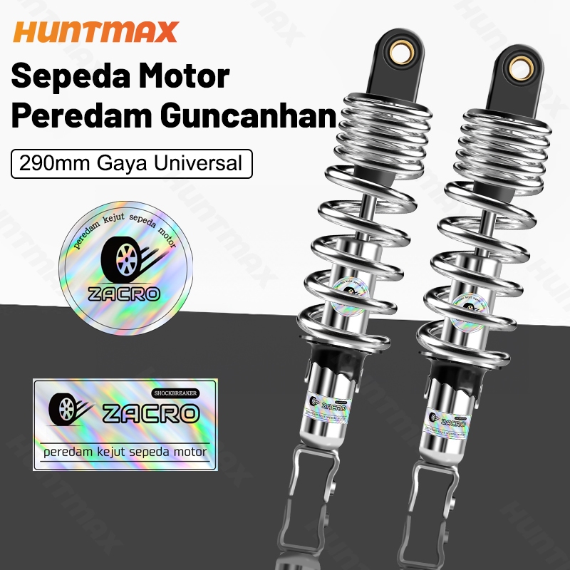 namdotext - shock peredam guncangan huntamx 290mm universal sepeda motor motor bebek matic