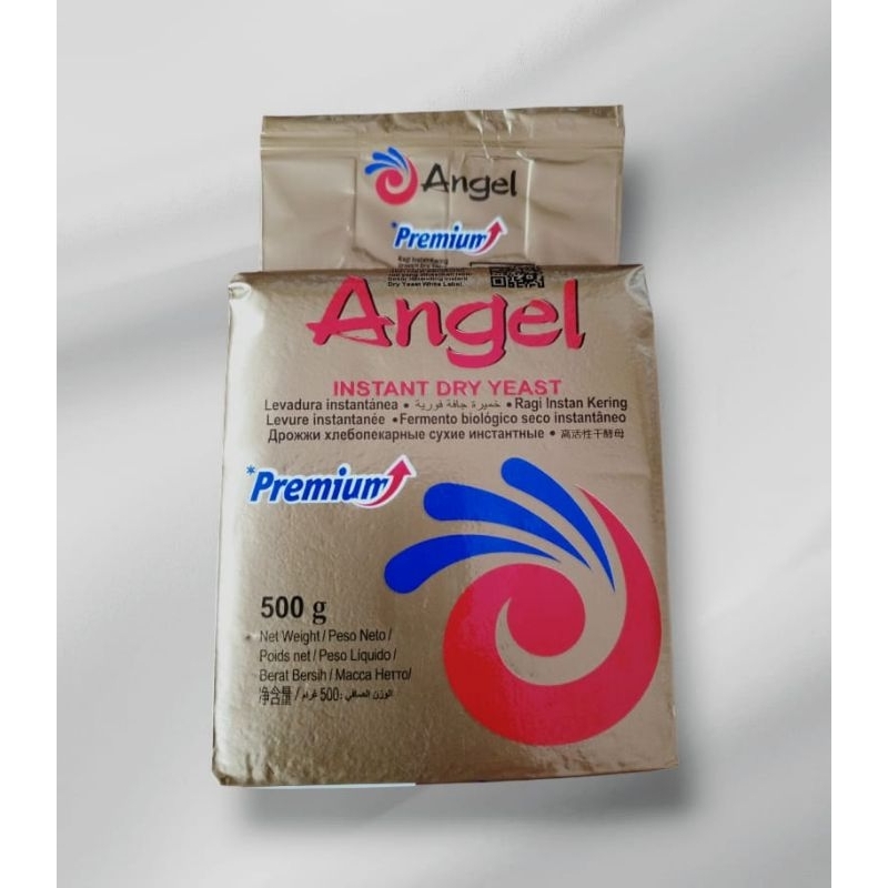 

Angel Gold Premium Instant Dry Yeast untuk Pengembang roti Kemasan 500 gram