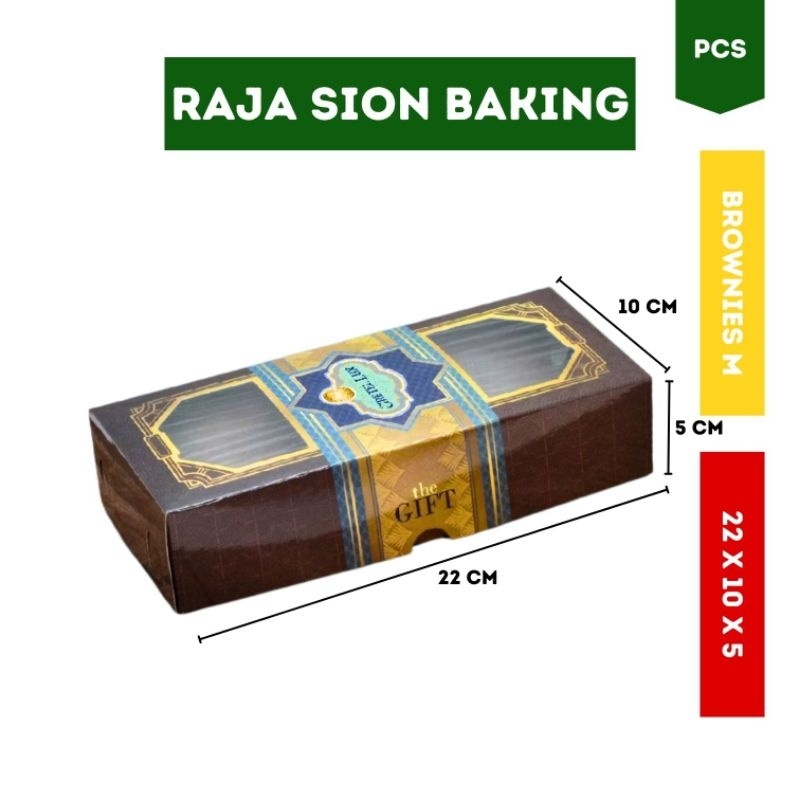 Kotak Brownies M Gretel Lux 22 CM x 10 CM x 5 CM