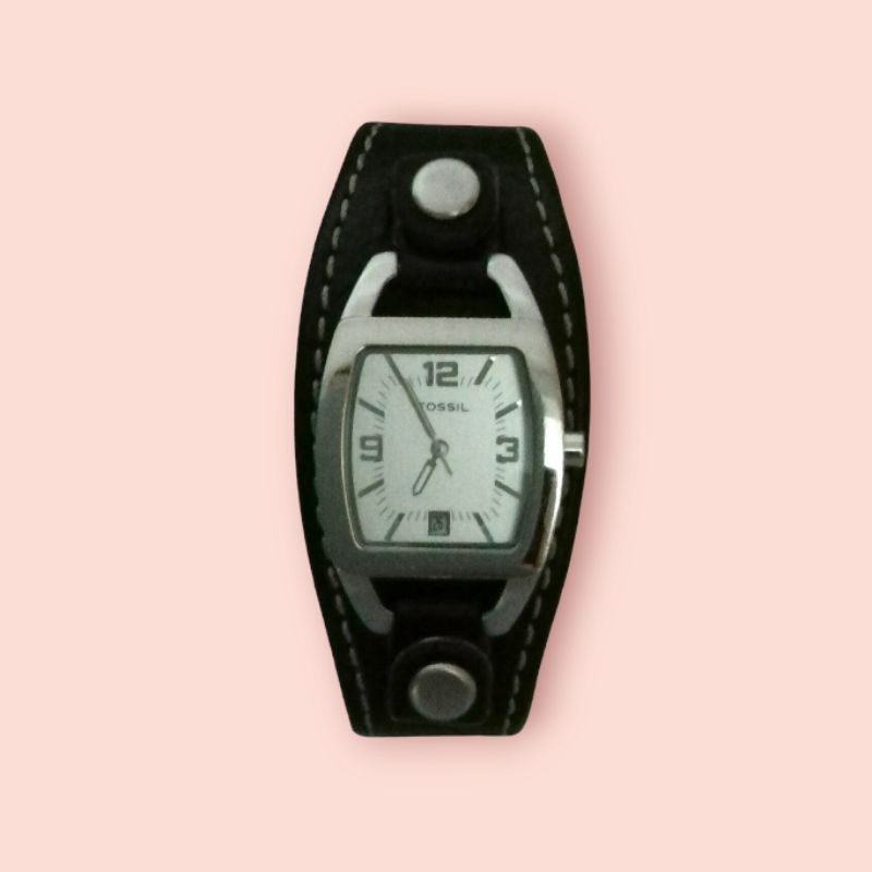 Jam Preloved Fossil Gaban Hitam Wanita