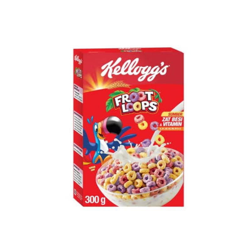 

TERMURAH !!! Kelloggs Froot Loops Sereal 300gram | Kemasan Foil (tanpa box) TERMURAH