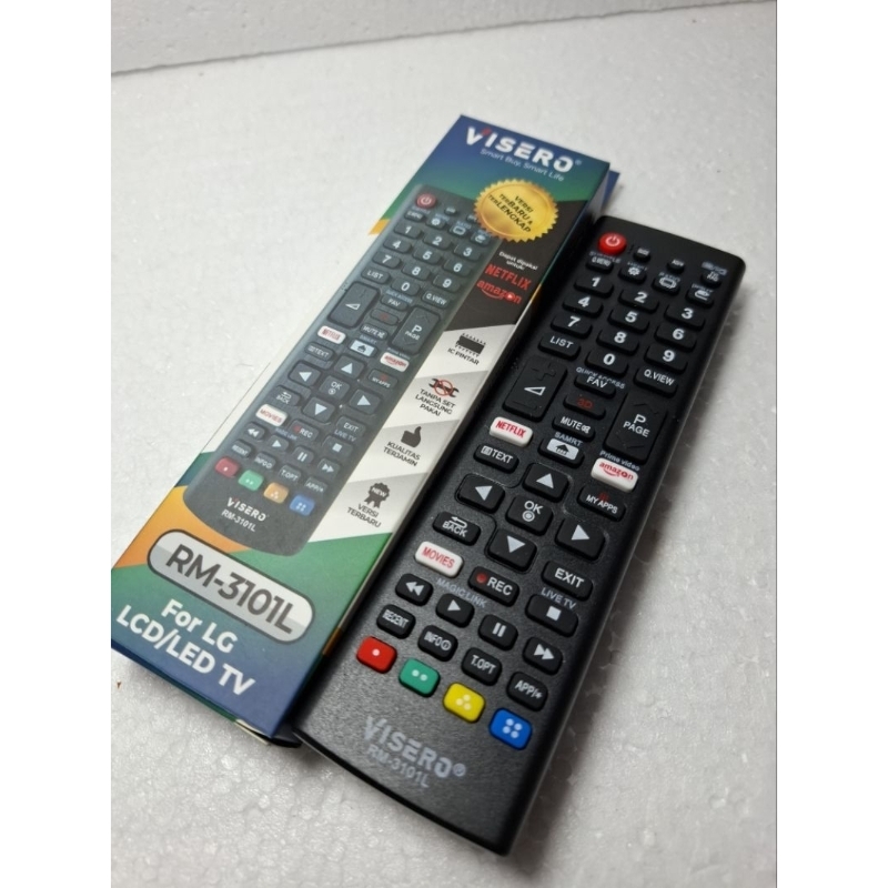 VISERO RM-3101L REMOTE TV LG LCD/LED SMART TV DIGITAL YOUTUBE NETFLIX UNTUK SEMUA TYPE TV LG
