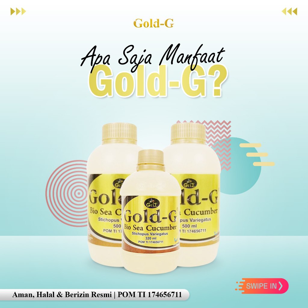Jelly Gamat Gold G 500ml | Produk Original Jelly Gamat Gold G