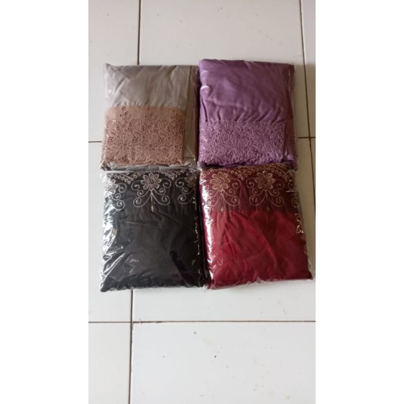 mukena renda bordir 1 kodi