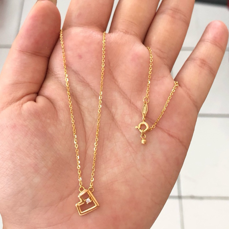 ME5- KALUNG SET LOVE UBS 2.25GR KADAR 375 PANJANG 39/42CM