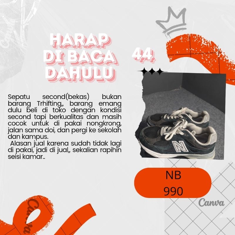 sepatu second new balance (NB 990)