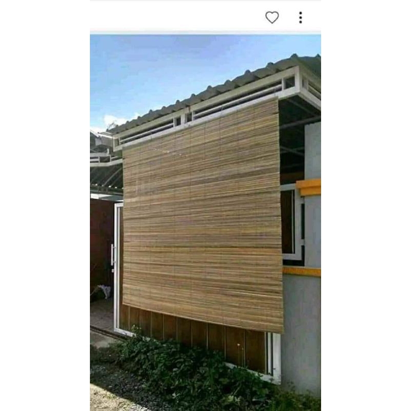 TIRAI/KREI KULIT PELEPAH SAWIT MURAH SUDAH LENGKAP DENGAN TALI TIRAI BAMBU TIRAI BAMBU GULUNG TIRAI 