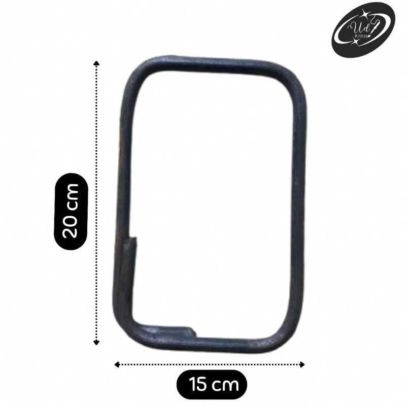 Besi cincin/ring behel/besi begel kolom 6 MM ukuran 15X20