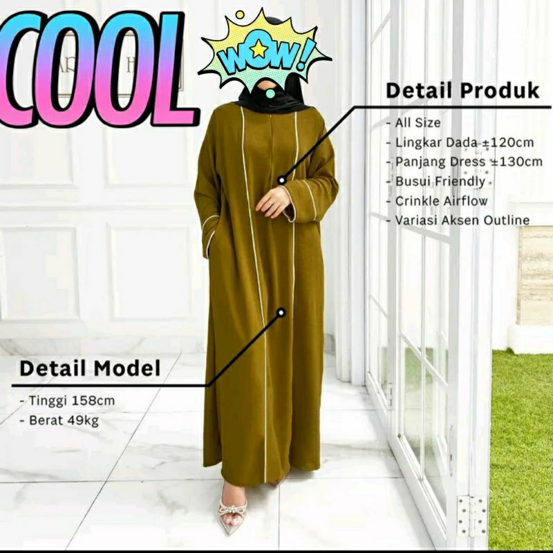 BEST SALE (TERMURAH DI SHOPEE)gamis abaya premium bisa (COD) produk best seller Abaya Basic List