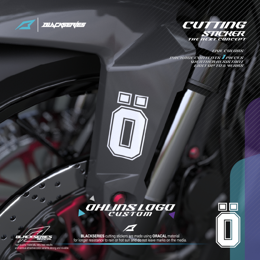Cutting Sticker OHLINS | Stiker OHLINS | OHLINS