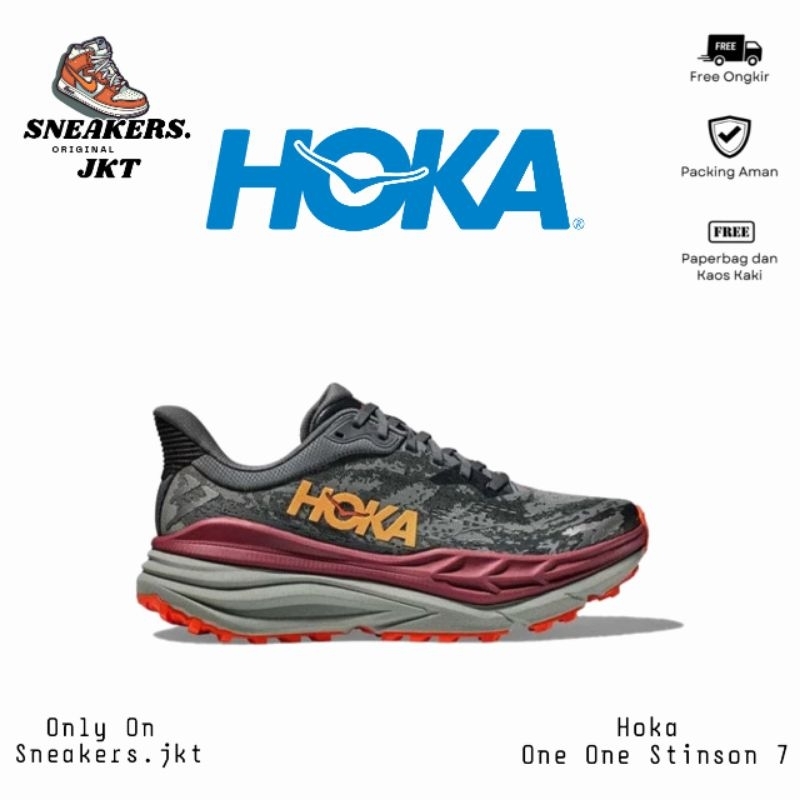 Sepatu Hoka One One Stinson 7 Castlerock Original