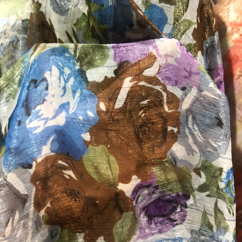 kain sifon sutra motif - kain sifon sutra motif bunga - kain sifon sutra motif impor - kain sifon su