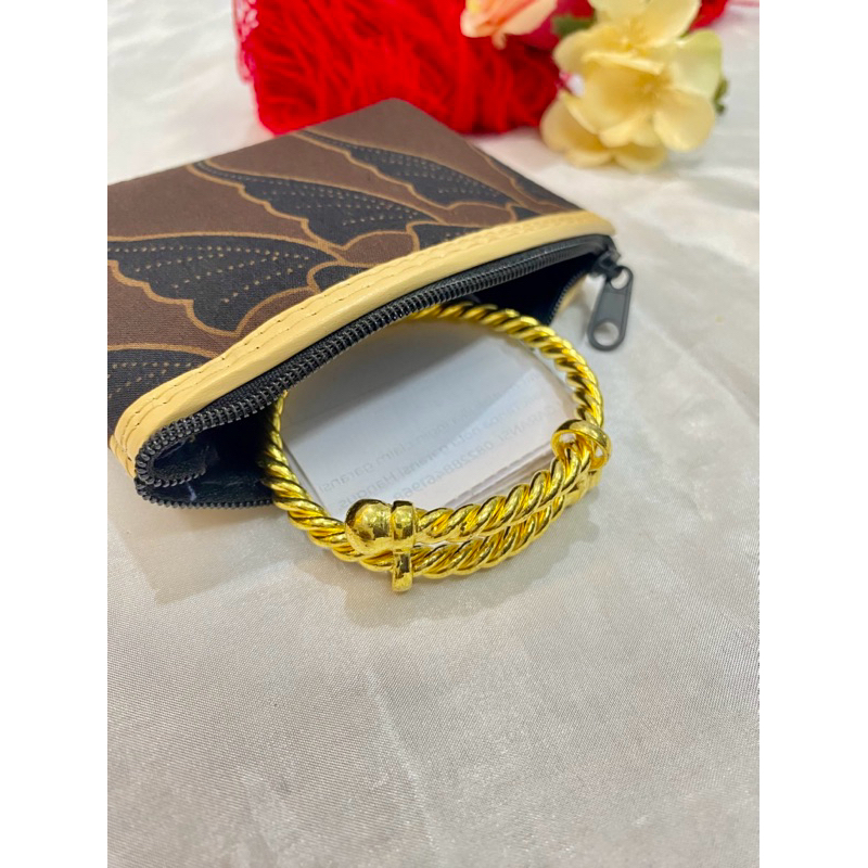 Gelang Emas Kw Super 24 Karat/Dilapisi kristal asli Bangkok.99,9% TERBUKTI AWET