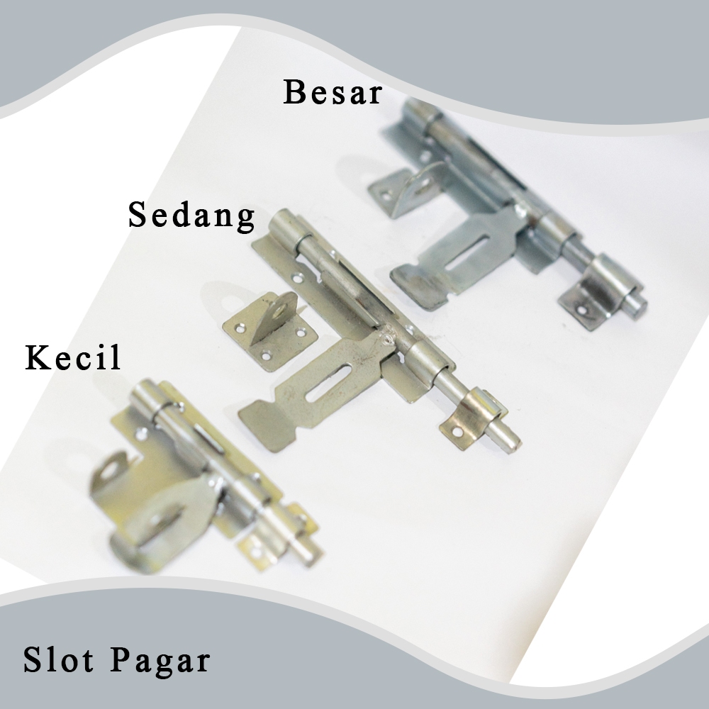Grendel Gembok Slot Pagar Besi Grendel Dan Gembok