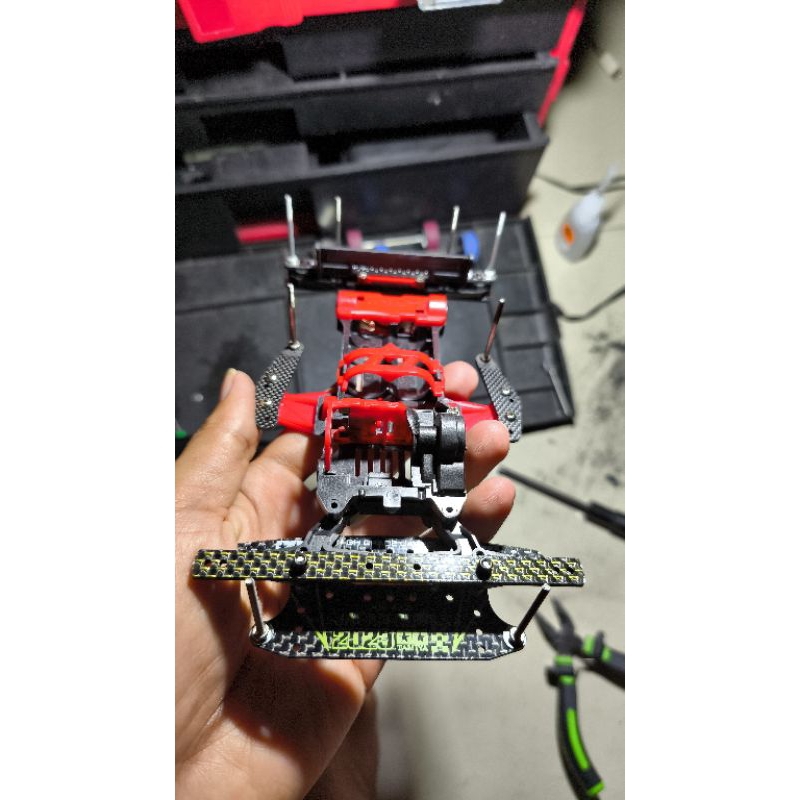 tamiya chassis super2 carbon damper style kosongan