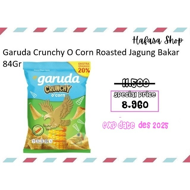 Garuda Crunchy O Corn Roasted jagung Bakar 84Gr