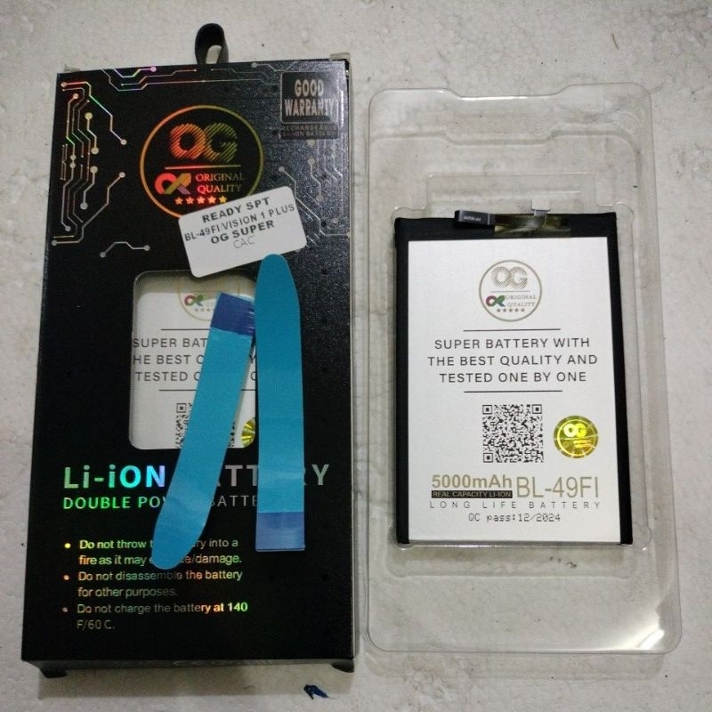 BATRE BATRERAI INFINIX ITEL VISION1+PLUS/L6501/P46/P37/VISION 1 PRO/BL49FI