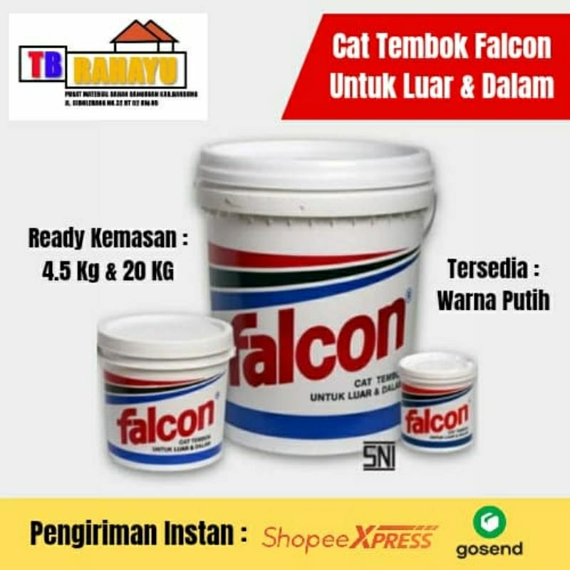 Falcon Cat Tembok 333 Snow White, Cat Tembok Falcon 333 Snow White