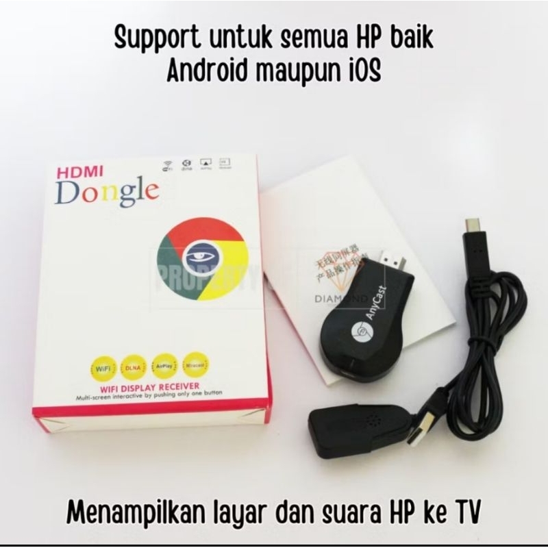 ANYCAST DONGLE WIFI DISPLAY RECEIVER TV / DONGLE WIFI ORIGINAL