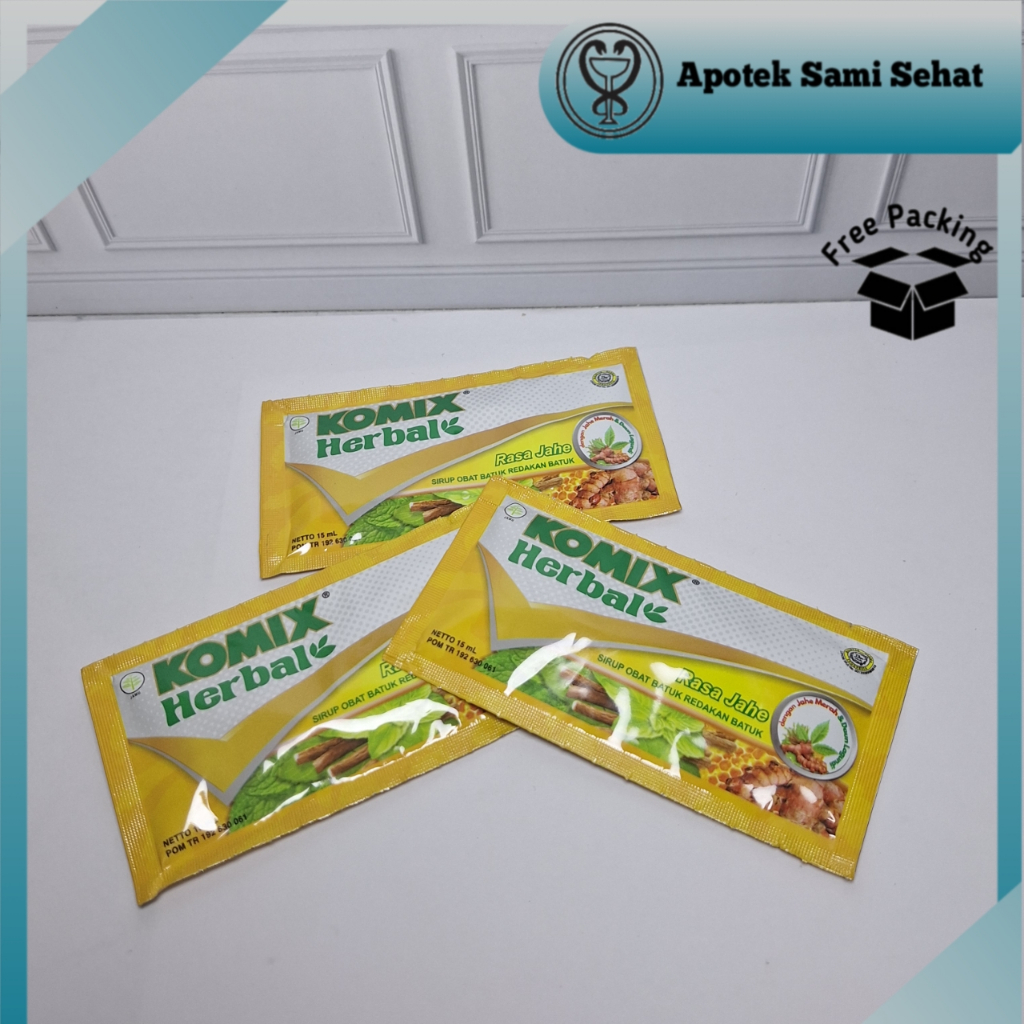 

3 SACHET KOMIX HERBAL RASA JAHE 15 ML