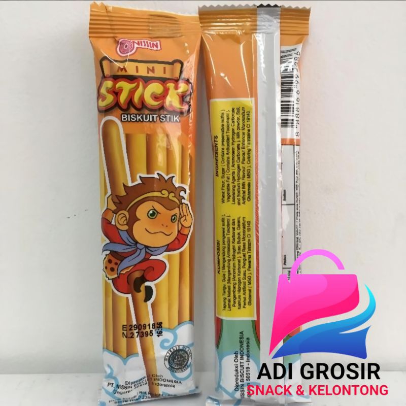 

NISSIN MINI STICK Stik Biskuit Kera Sakti 1Pax Isi 10 Pcs