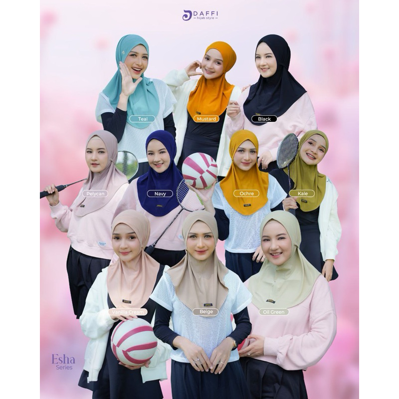 ESHA hijab daffi sport new variasi tali