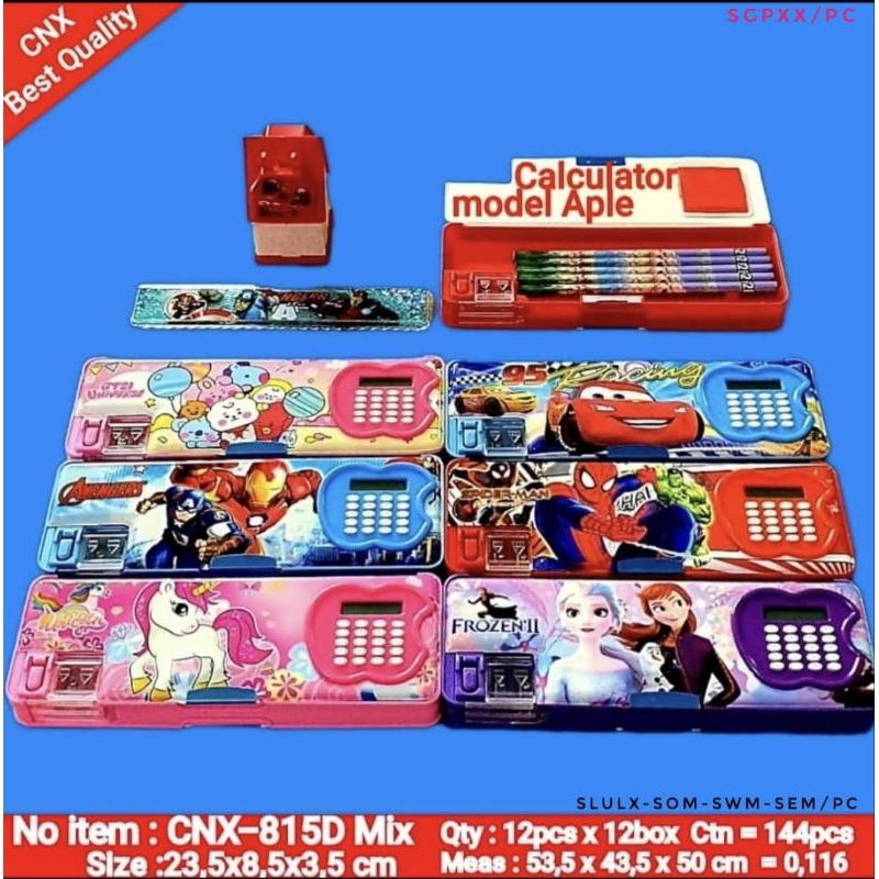 

SQ Kotak Pensil Magnet Kalkulator Apel CNX-815D/Per Pcs