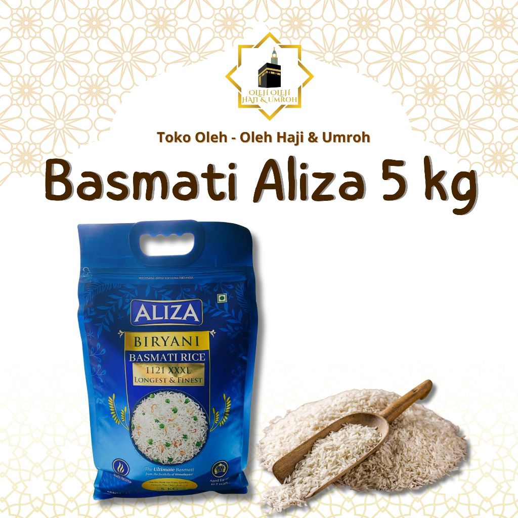 

BASMATI ALIZA KEMASAN 5 KG BASMATI PREMIUM BASMATI INDIA BASMATI BRIYANI BASMATI UNTUK NASI KEBULI KABSAH BRIYANI MANDHI BASMATI ASLI ORIGINAL BEST QUALITY