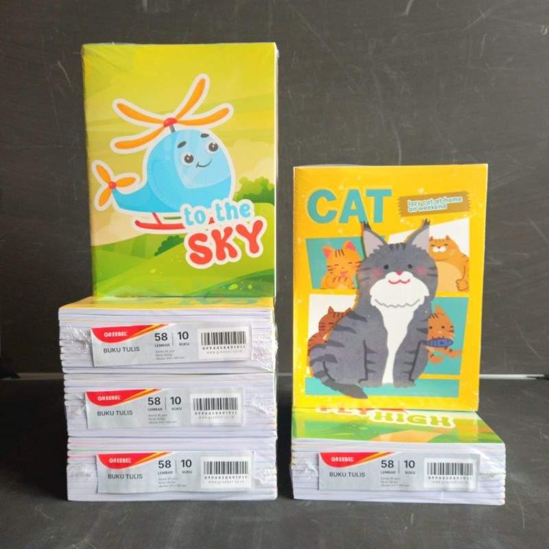 

Buku Tulis Greebel 58 Lembar Motif Anak ( Pak 10 Buku ) [ Original ]