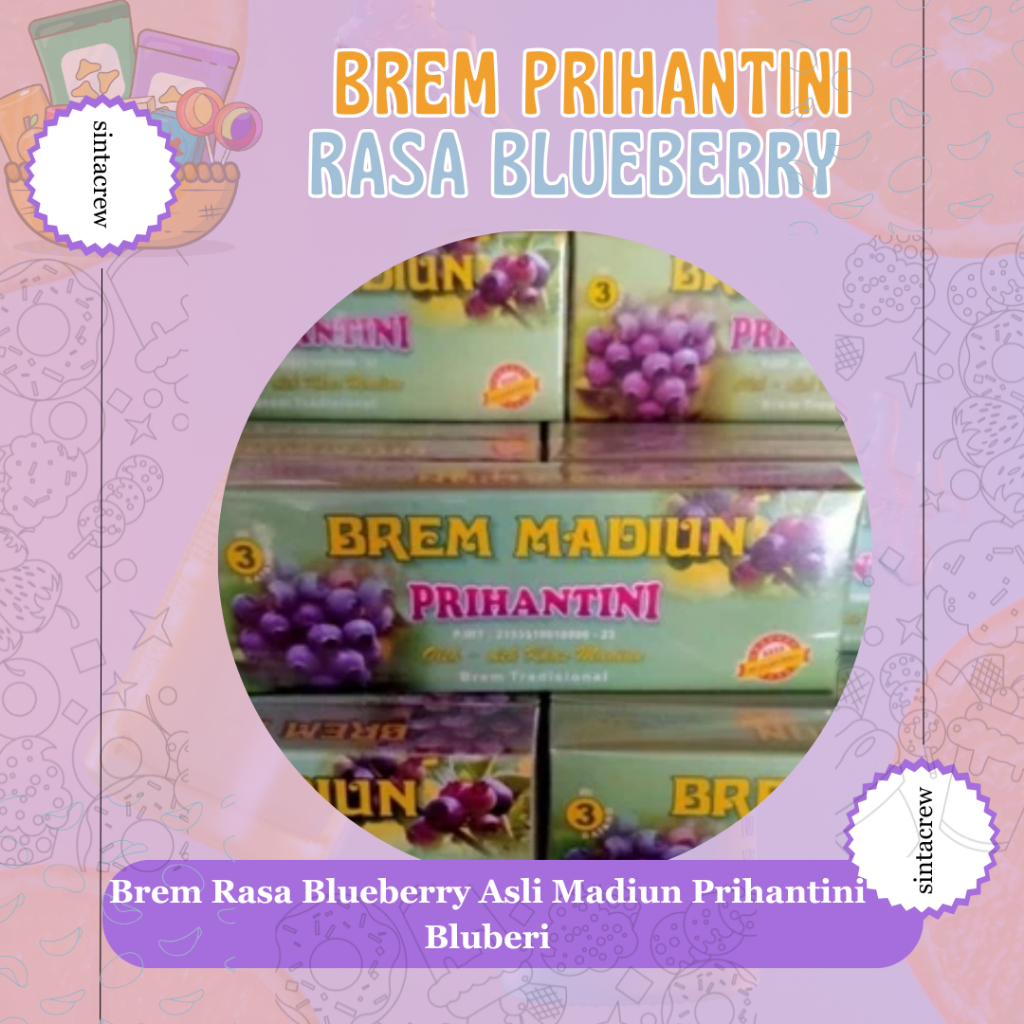 

Brem Rasa Blueberry Asli Madiun Prihantini Bluberi